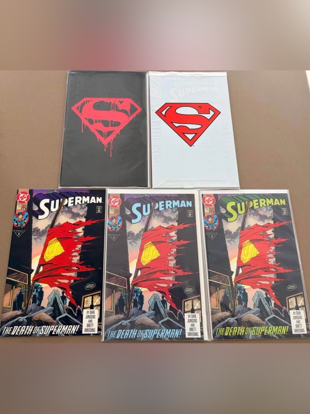 DC Comics Superman Comic Collection – Red, Black, White Covers